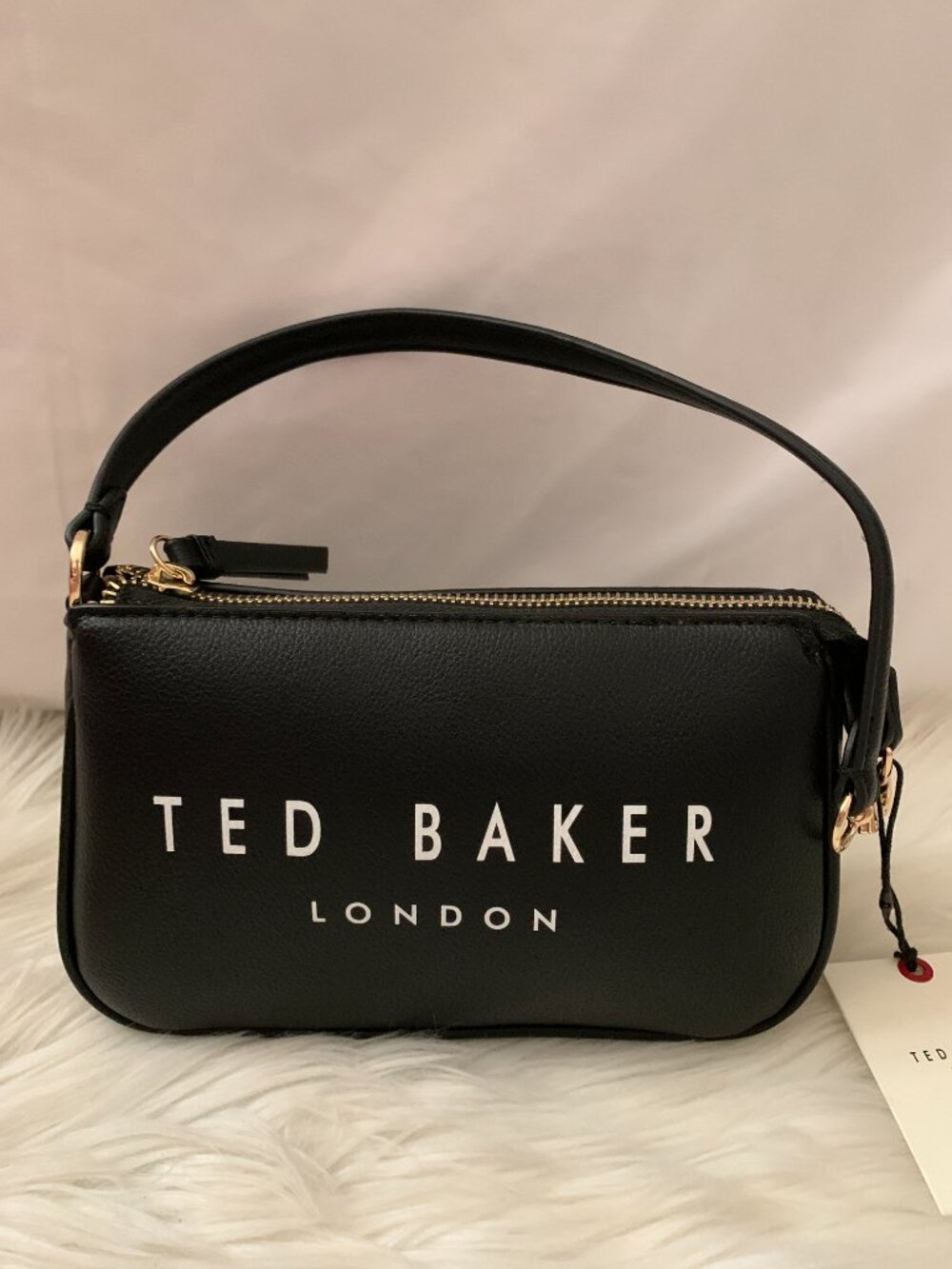 TED BAKER LONDON Pebble Leather Convertible Clutch Bag in Black - Picture 2 of 5